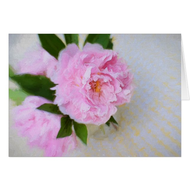 Gorgeous Pink Peony Painting (Front Horizontal)