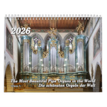 Gorgeous Pipe Organs 2026 - Le Calendrier des orga