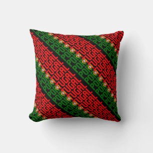 Gorgeous Portugal National Flag Throw Pillow