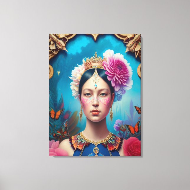 Gorgeous princess portrait canvas print (Front)