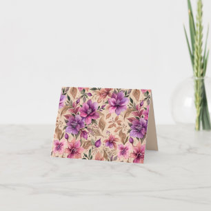Gorgeous Purple and Mauve Azaleas Thank You Card