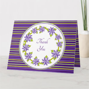 Gorgeous Purple Flowered Card