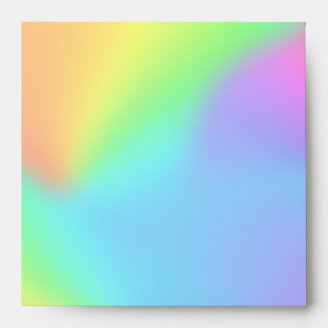 Gorgeous Rainbow Gradient Envelope (Front)