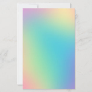 Gorgeous Rainbow Gradient Stationery Paper