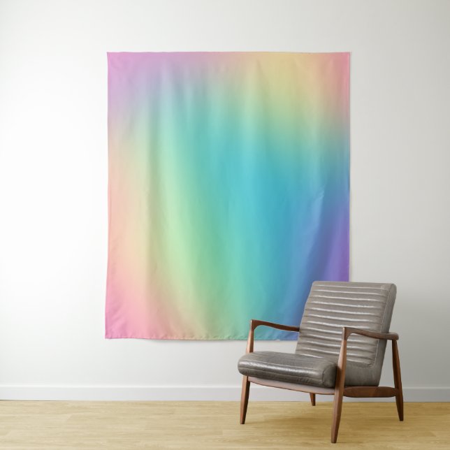 Gorgeous Rainbow Gradient Tapestry (In Situ)