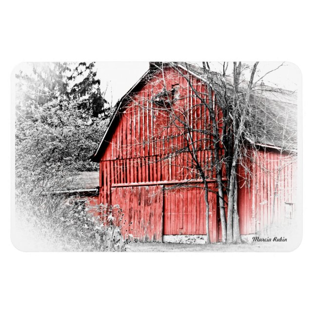 Gorgeous Red Barn Magnet (Horizontal)