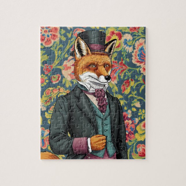 Gorgeous Red Fox in a Suit Jigsaw Puzzle (Vertical)