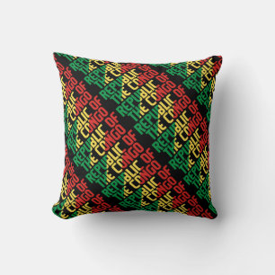 Gorgeous Republic of the Congo National Flag Throw Pillow