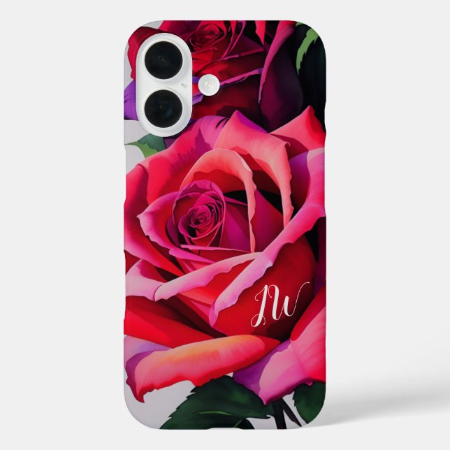 Gorgeous roses and custom text Case-Mate iPhone case (Back)
