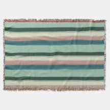 Gorgeous Sage Green Chic Striped