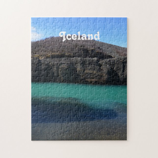 Gorgeous Scenic Waterway in Iceland Jigsaw Puzzle (Vertical)