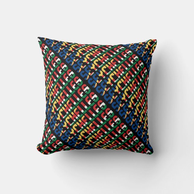 Gorgeous Seychelles National Flag Throw Pillow (Front)