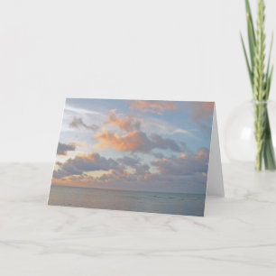 GORGEOUS SKY AND CLOUDS OVER CARIBBEAN CARD