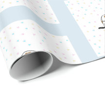 Gorgeous sleeping puppy wrapping paper
