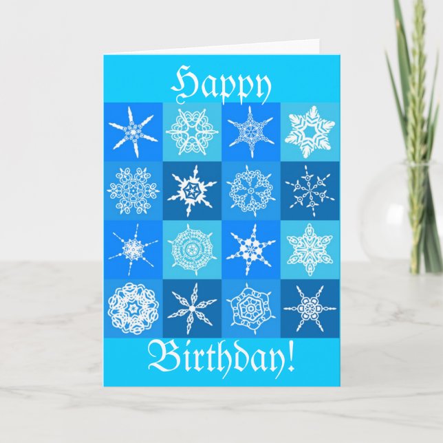 GORGEOUS SNOWFLAKES CARD (Front)