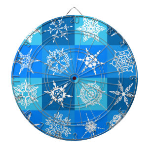 GORGEOUS SNOWFLAKES DARTBOARD