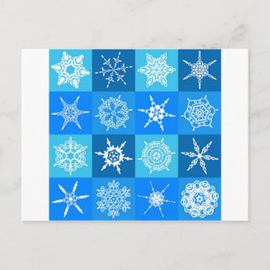 GORGEOUS SNOWFLAKES POSTCARD