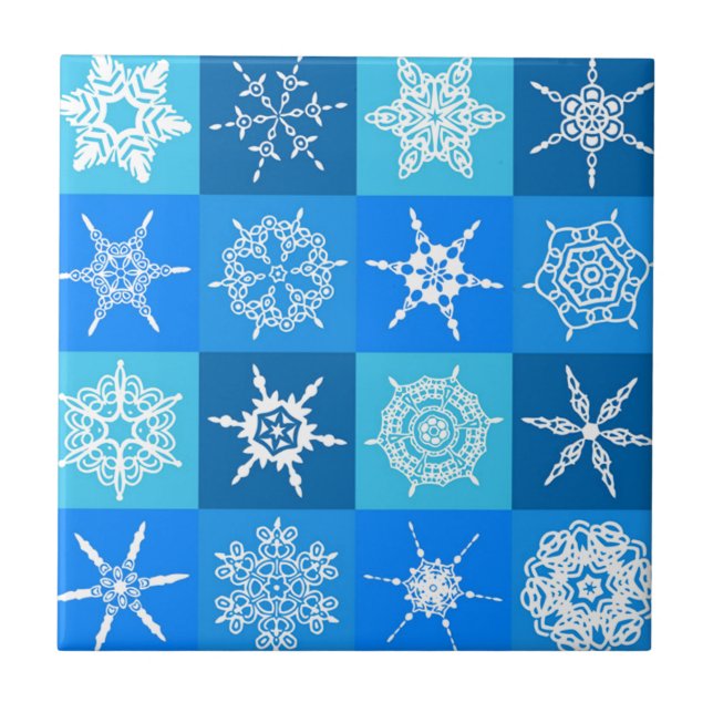 GORGEOUS SNOWFLAKES TILE (Front)