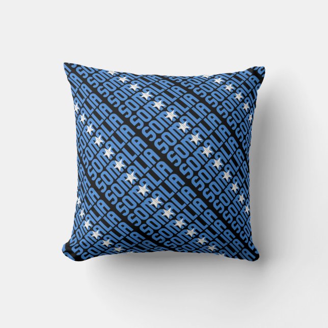 Gorgeous Somalia National Flag Throw Pillow (Front)