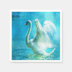 Gorgeous Swan Paper Napkins