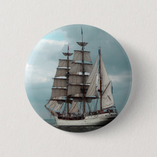 Gorgeous Tall Ship Button