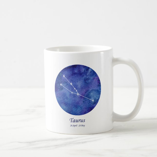 Gorgeous Taurus Zodiac Constellation Mug (Right)