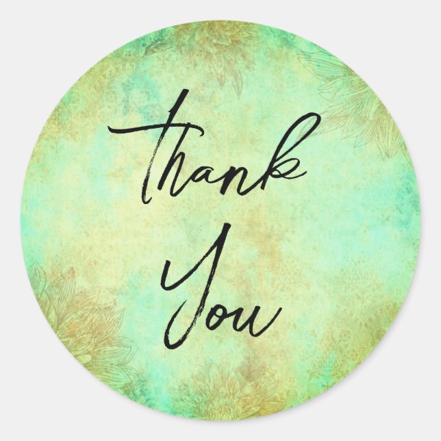 Gorgeous thank you stickers (Front)