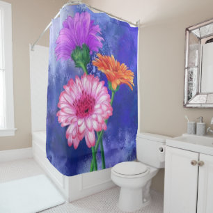 Gorgeous Three Colour Gerberas - Migned Art Drawin