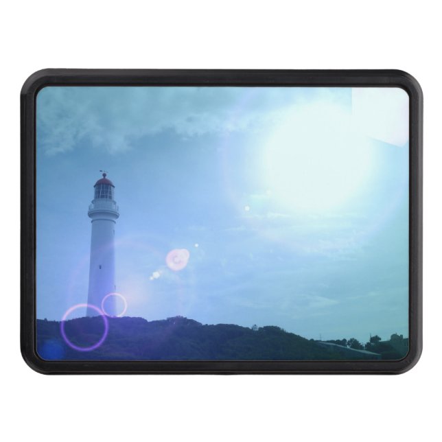 Gorgeous Towering Lighthouse Trailer Hitch Cover (Front)