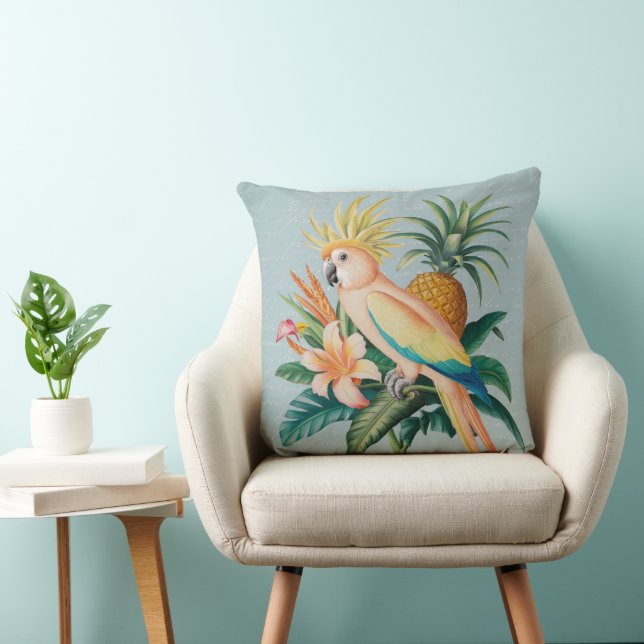 Gorgeous Tropical themed design Beautiful Throw Pillow (Chair)
