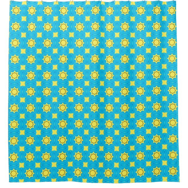 Gorgeous turquoise blue with geometric pattern (Front)