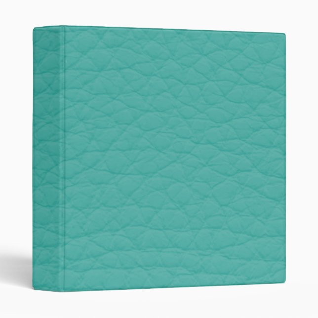 Gorgeous Turquoise Leather Texture Binder (Front/Spine)