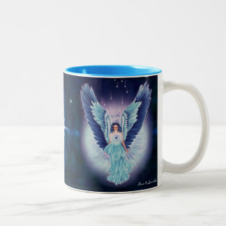 Gorgeous Turquoise Sapphire Blue Angel Mug
