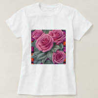 Gorgeous Victorian Pastel Pink Rose Print