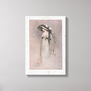 Gorgeous Victorian Woman in Hat Canvas Print