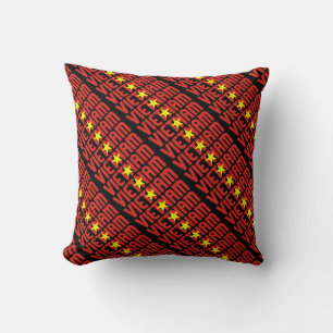 Gorgeous Vietnam National Flag Throw Pillow