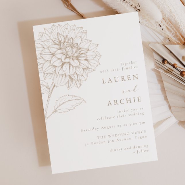 Gorgeous Vintage Boho Floral Wedding Invitation (Creator Uploaded)