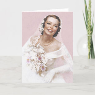Gorgeous Vintage Bride, Rose Card
