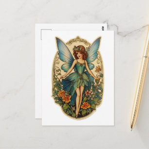 Gorgeous Vintage Fairy Postcard