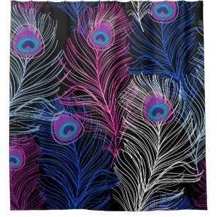 Gorgeous Vintage pattern of peacock feathers on a