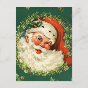 Gorgeous Vintage Santa Claus Image Holiday Postcard