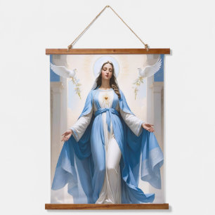 Gorgeous Virgin Mary Christian Catholic Hanging Tapestry