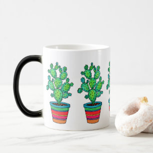 Gorgeous Watercolor Cactus In Beautiful Pot Magic Mug