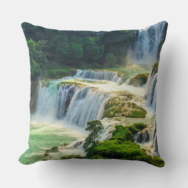 Gorgeous Waterfall Throw Cushion (Front)