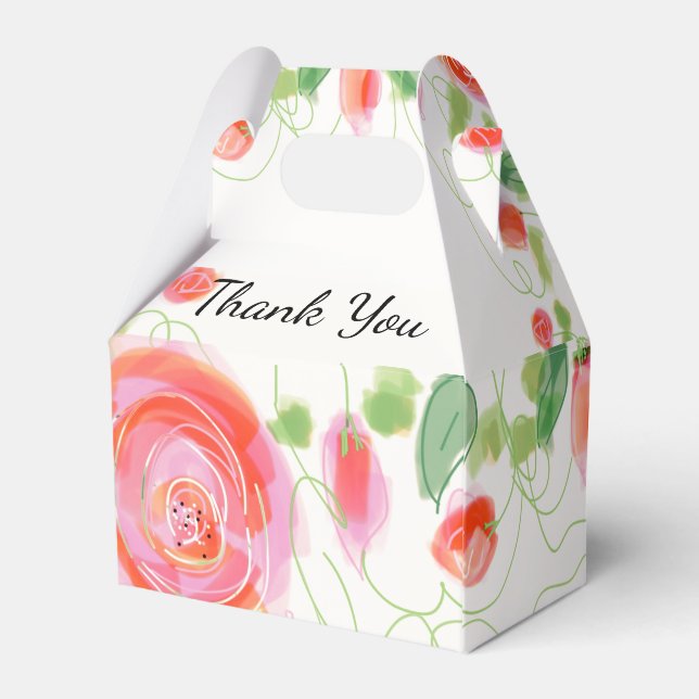 Gorgeous Wedding Guest Favour Box (Back Side)