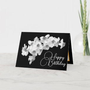 Gorgeous White Daffodils Pretty Bouquet Birthday Card