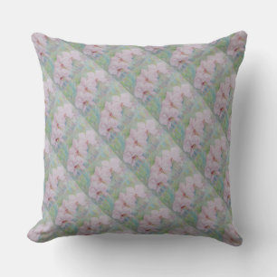 GORGEOUS WHITE ORCHIDS PATIO PILLOW
