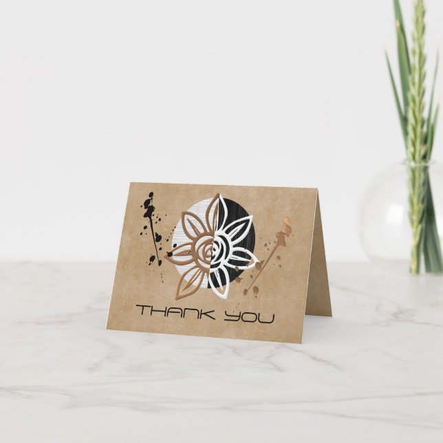 Gorgeous Zen Thank You Card (Front)