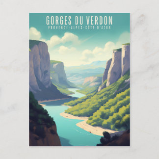 Gorges of Verdon - poster - Poster Holiday Postcard