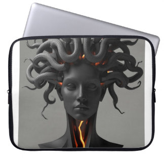 Gorgon Geometric Graphite Laptop Sleeve